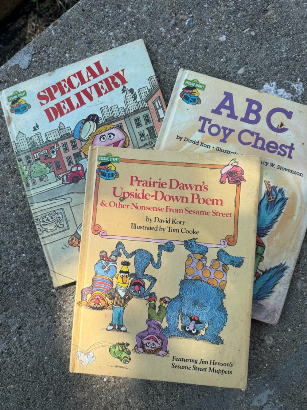 Sesame Street Hardcover Children's Book Lot - Colorful Character Covers